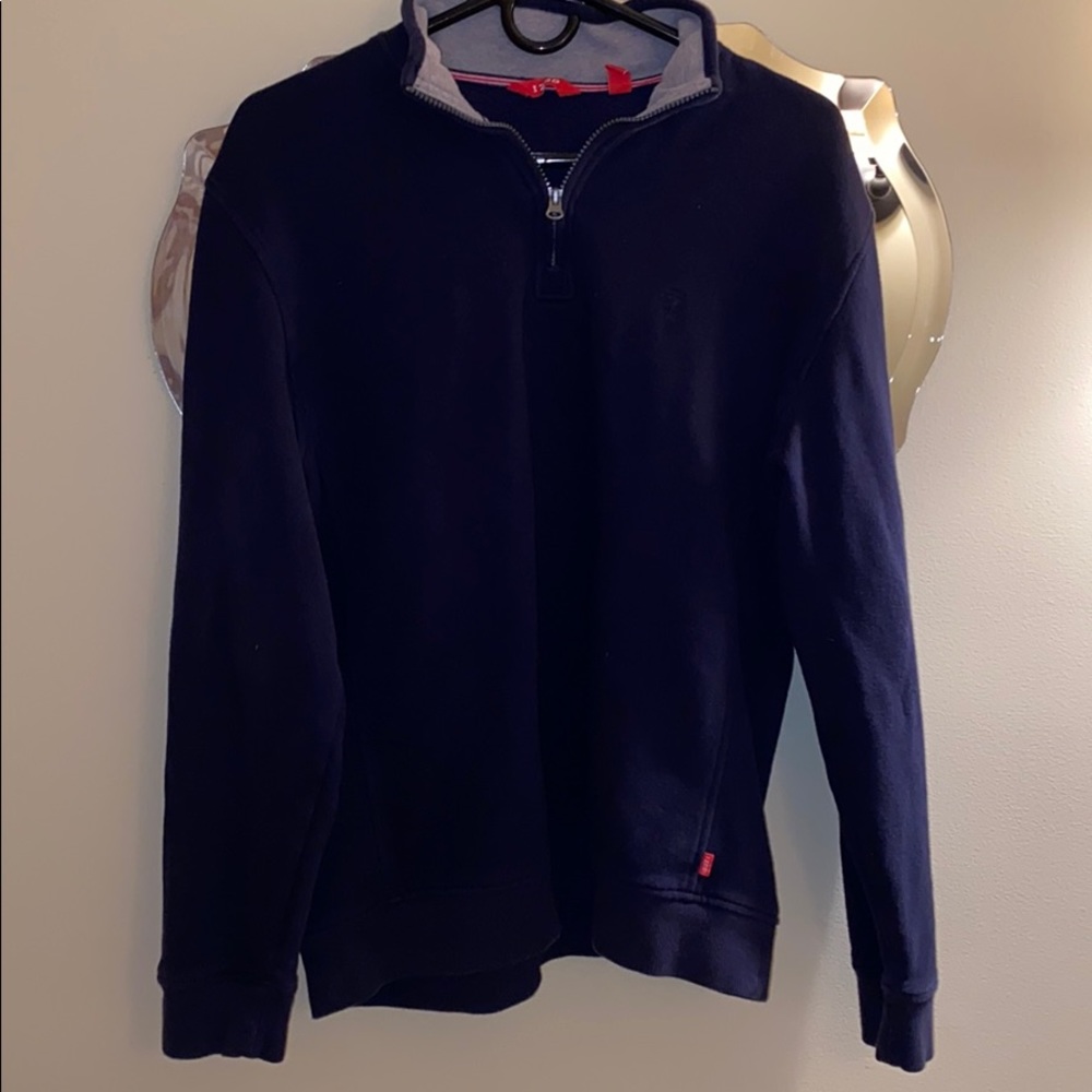 Izod Navy Quarter-Zip Sweatshirt